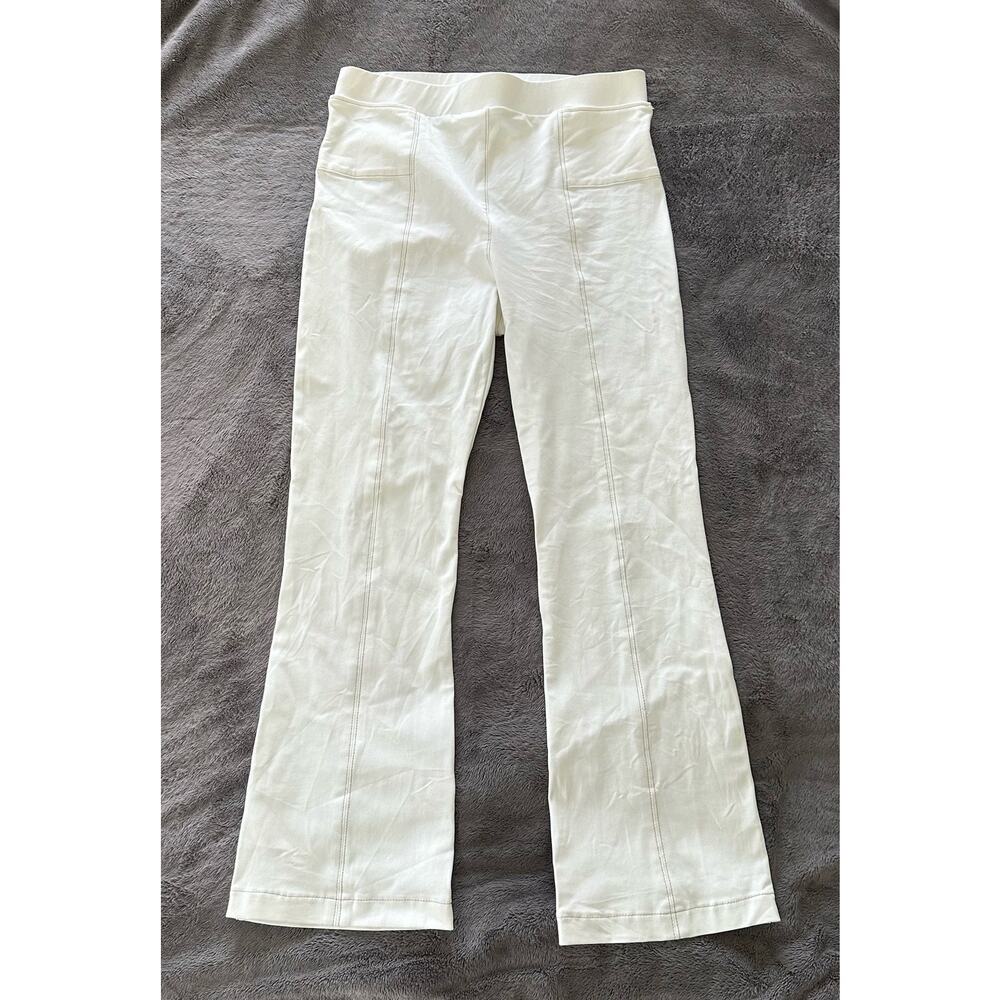 Elaine Kim designer Women's White Boot Cut minimalist flare Pants